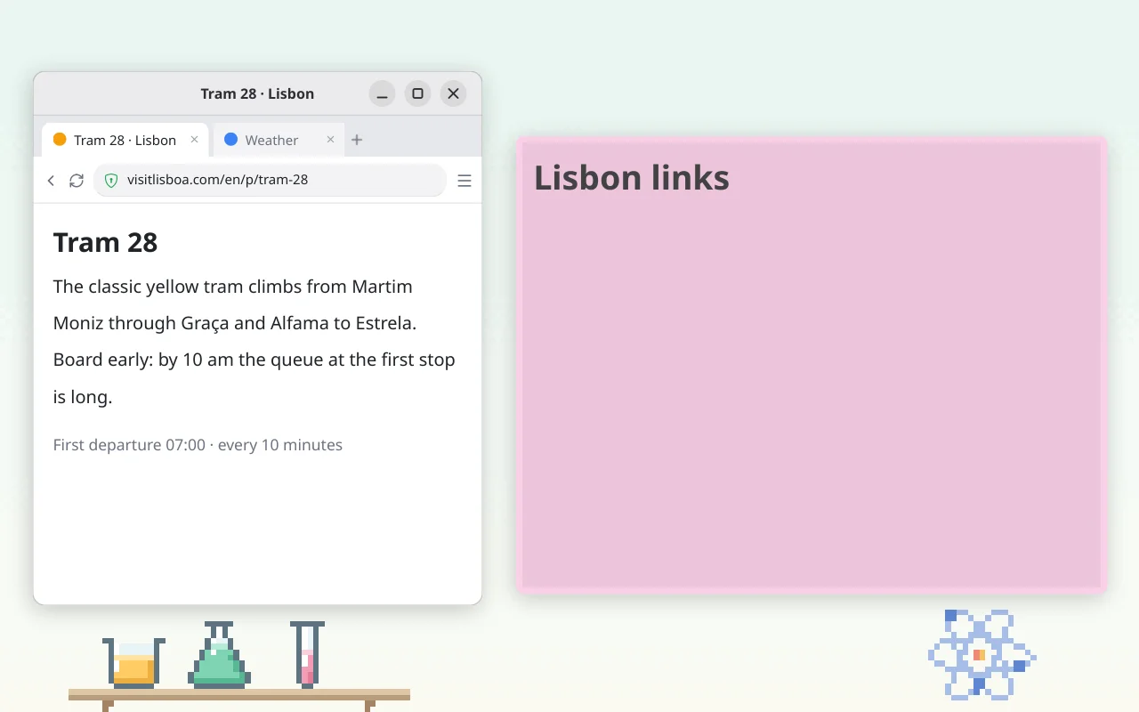 Pasting a link preview