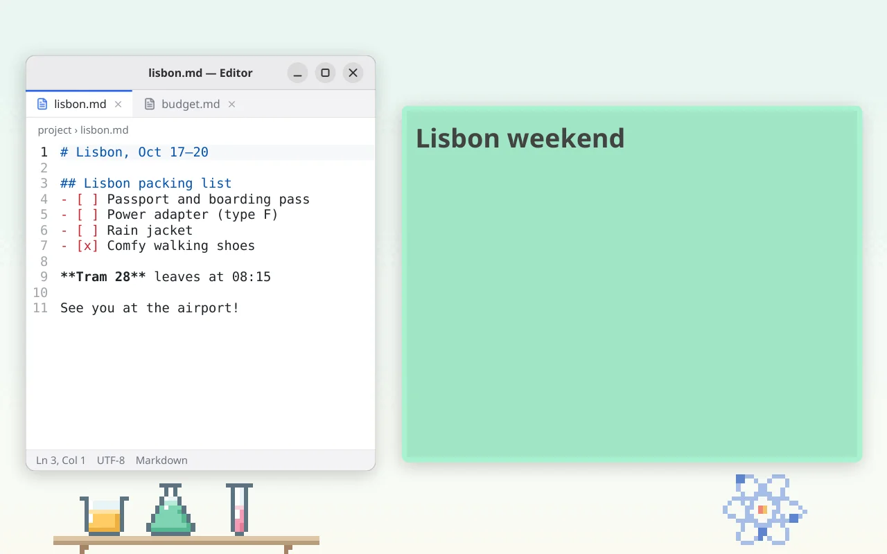 Pasting Markdown preview